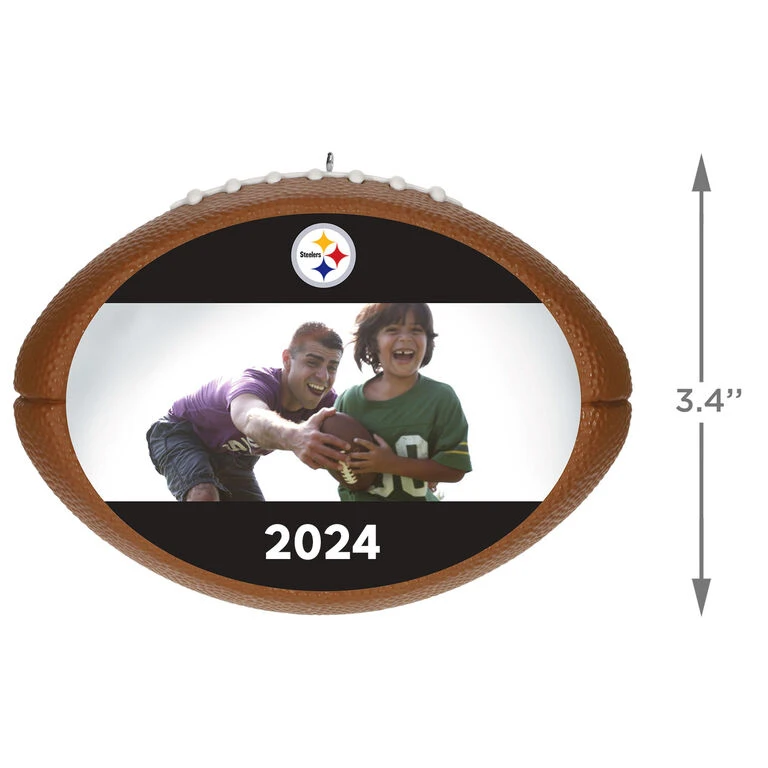 Hallmark NFL Football Pittsburgh Steelers Text And Photo Personalized Ornament 3 Hallmark NFL Football Pittsburgh Steelers Text And Photo Personalized Ornament - Image 3