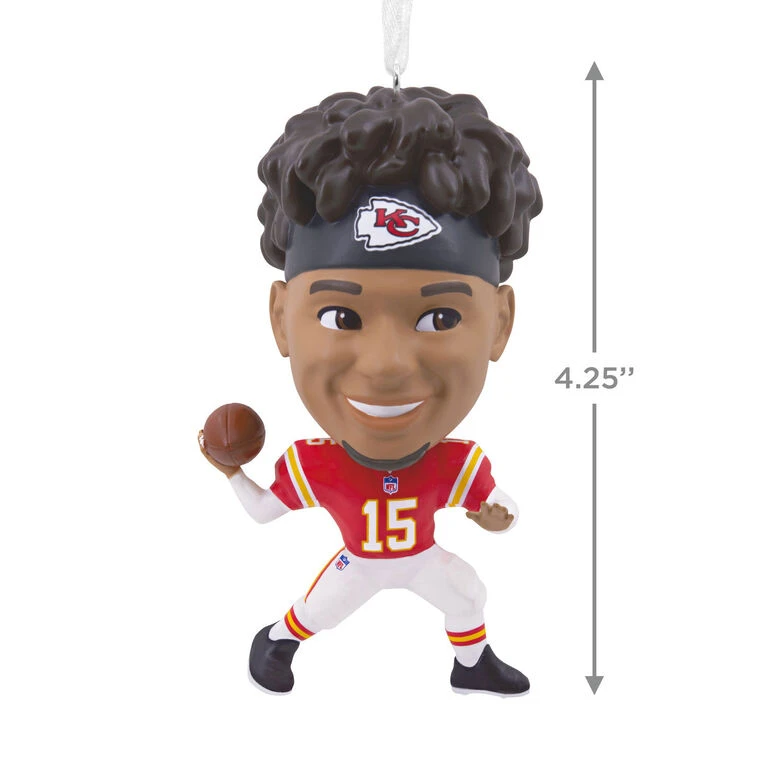 NFL Kansas City Chiefs Patrick Mahomes II Bouncing Buddy Hallmark Ornament 3 NFL Kansas City Chiefs Patrick Mahomes II Bouncing Buddy Hallmark Ornament - Image 3