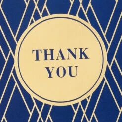 Hallmark Bulk Navy And Gold Assorted Blank Thank-You Notes, Box Of 120 -Hallmark Navy and Gold Assorted Blank ThankYou Notes Bulk Pack 5STZ1064 03