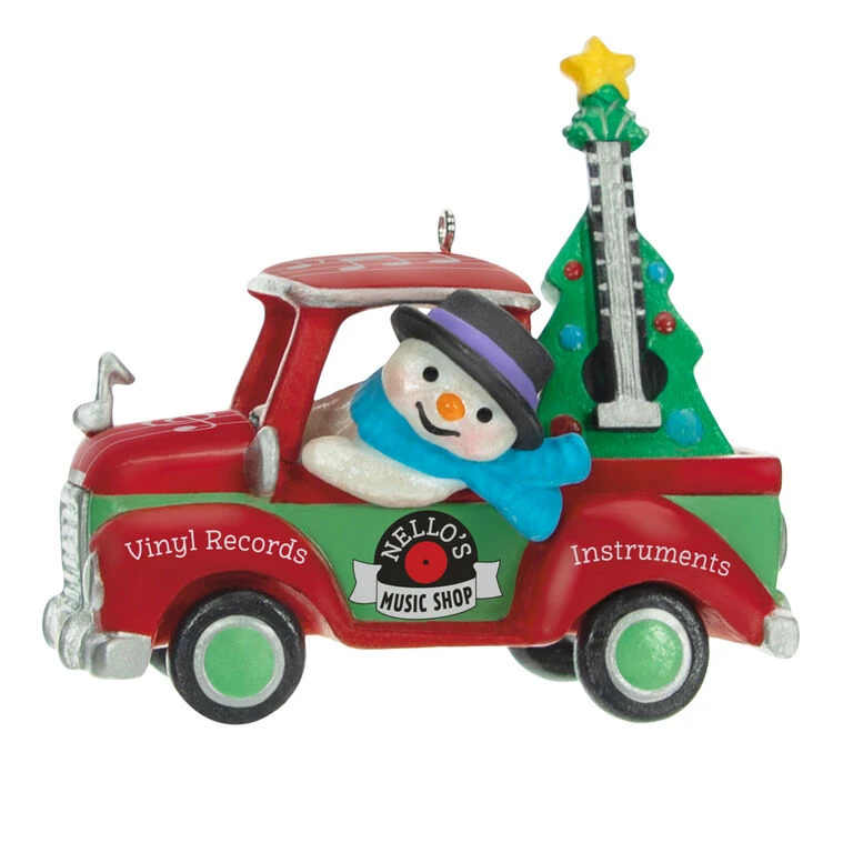 Hallmark Holiday Parade Nello's Music Shop Truck 2023 Ornament 1 Hallmark Holiday Parade Nello's Music Shop Truck 2023 Ornament