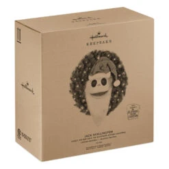 Hallmark Disney Tim Burton's The Nightmare Before Christmas Jack Skellington Wreath With Light, Sound And Motion, 24" 9 Hallmark Disney Tim Burton's The Nightmare Before Christmas Jack Skellington Wreath With Light, Sound And Motion, 24" -Hallmark Nightmare Before Christmas Jack Skellington Talking Wreath 1QFM3343 04