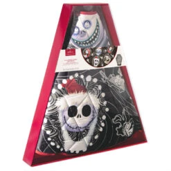 Hallmark Disney Tim Burton's The Nightmare Before Christmas Halloween Town Christmas Tree Skirt, 48" -Hallmark Nightmare Before Christmas Keepsake Tree Skirt 7999QFM3939 04