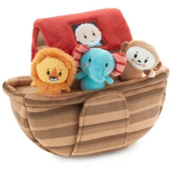 Hallmark 7 Hallmark Noah's Ark And Animals Plush Playset, 7 Pieces