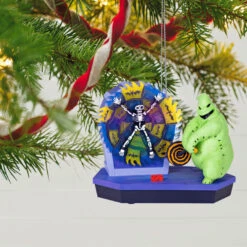 Hallmark Disney Tim Burton's The Nightmare Before Christmas 30th Anniversary Mr. Oogie Boogie Musical Ornament With Light And Motion -Hallmark Oogie Boogie Keepsake Ornament 4499QXD6739 02