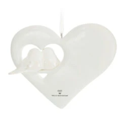 Hallmark Our First Christmas Birds In Heart 2023 Porcelain Ornament 11 Hallmark Our First Christmas Birds In Heart 2023 Porcelain Ornament -Hallmark Our 1st Christmas Birds in Heart Keepsake Ornament 2299QGO2877 06