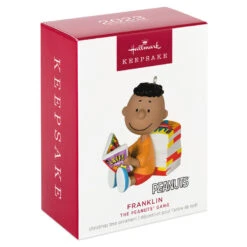 Hallmark The Peanuts® Gang Franklin Ornament 9 Hallmark The Peanuts® Gang Franklin Ornament -Hallmark Peanuts Franklin Reading Comics Keepsake Ornament 1899QXE3289 04