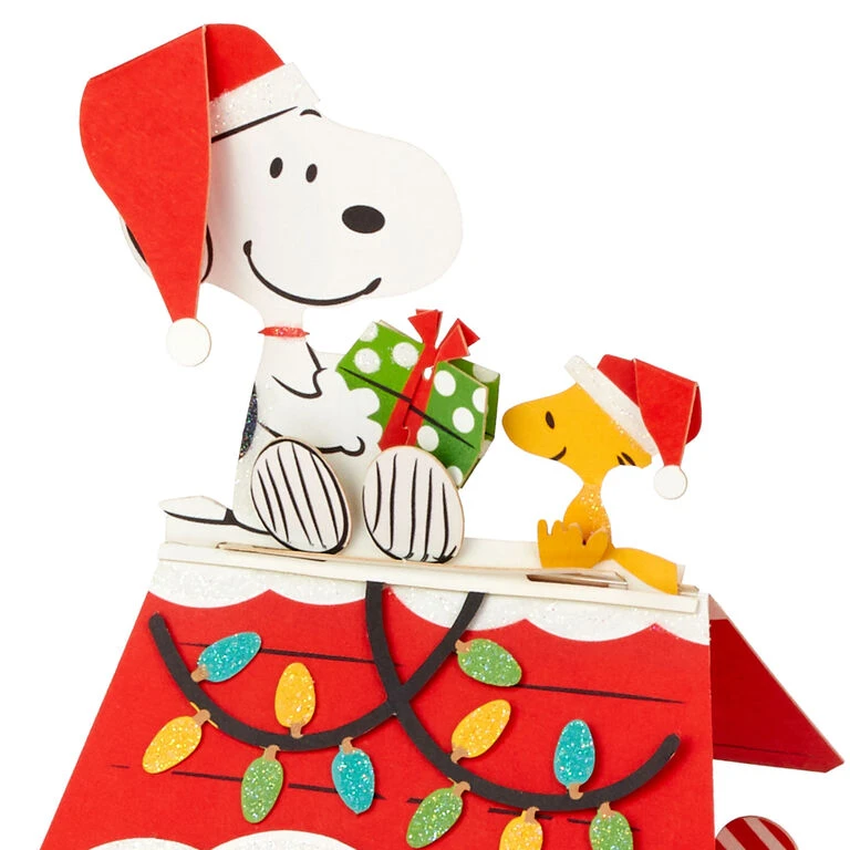 Hallmark Peanuts® Snoopy Joy To The World 3D Pop-Up Christmas Card 2 Hallmark Peanuts® Snoopy Joy To The World 3D Pop-Up Christmas Card - Image 2
