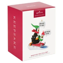 Hallmark What Did You Call Me? Ornament 9 Hallmark What Did You Call Me? Ornament -Hallmark Penguins Sledding Keepsake Ornament 2099QGO2867 04