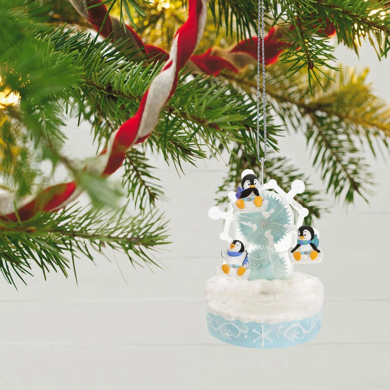 Hallmark Playful Penguins On Ferris Wheel Musical Ornament With Light And Motion 2 Hallmark Playful Penguins On Ferris Wheel Musical Ornament With Light And Motion - Image 2
