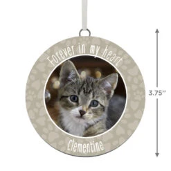 Hallmark Pet Memorial Personalized Text And Photo Ceramic Ornament -Hallmark Pet Memorial Personalized Round Ceramic Ornament 1999QHE1711B32 03