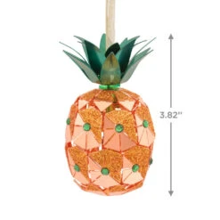Pineapple Premium Metal Hallmark Ornament 6 Pineapple Premium Metal Hallmark Ornament -Hallmark Pineapple Metal Christmas Ornament 1HDL2146 03