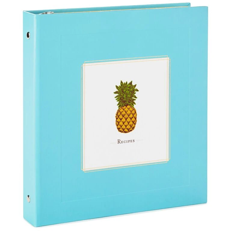 Hallmark Pineapple Recipe Organizer Book 1 Hallmark Pineapple Recipe Organizer Book