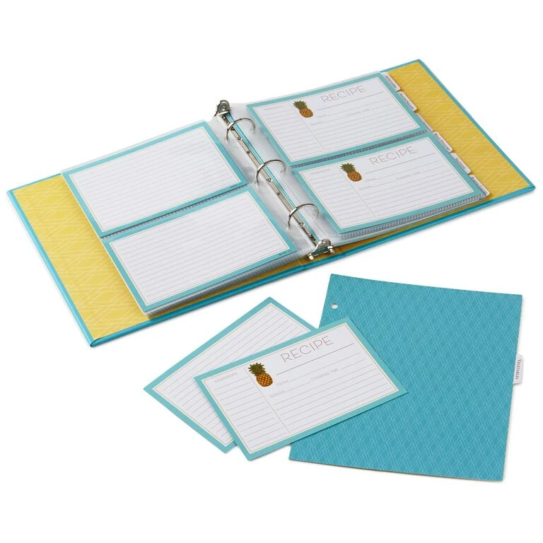 Hallmark Pineapple Recipe Organizer Book 3 Hallmark Pineapple Recipe Organizer Book - Image 3
