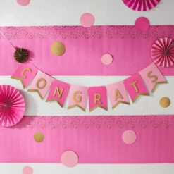 Hallmark Color Pop Party Decor Kit, Pink And Gold 5 Hallmark Color Pop Party Decor Kit, Pink And Gold -Hallmark Pink and Gold Party Supplies Banner Decorations 5CLP1019 03