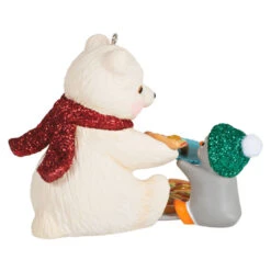Hallmark Snowball And Tuxedo Sharing A Slice Ornament 11 Hallmark Snowball And Tuxedo Sharing A Slice Ornament -Hallmark Polar Bear and Penguin Keepsake Ornament 1799QXR8049 06
