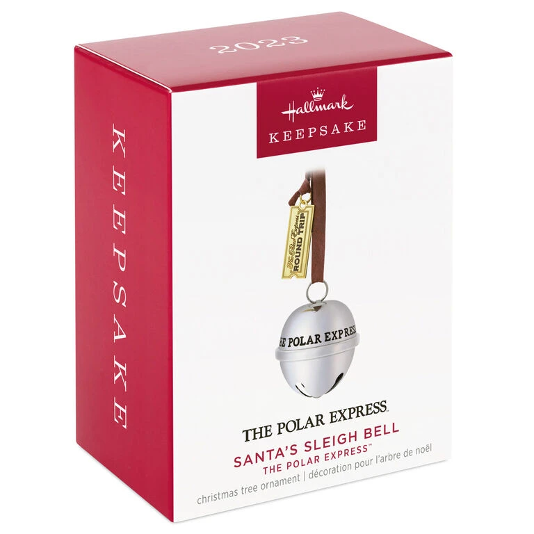 Hallmark The Polar Express™ Santa's Sleigh Bell 2023 Metal Ornament 4 Hallmark The Polar Express™ Santa's Sleigh Bell 2023 Metal Ornament - Image 4