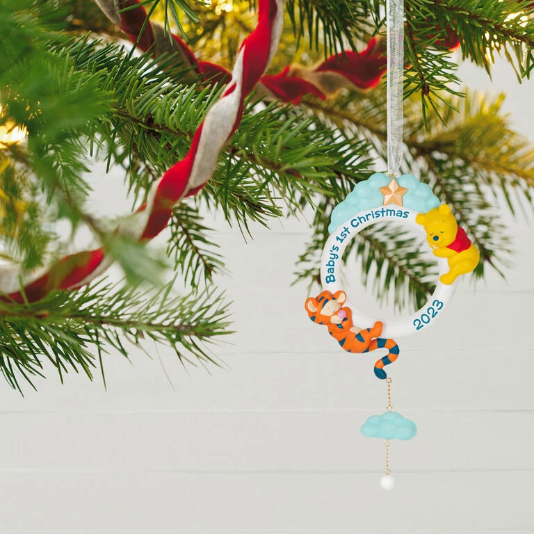 Hallmark Disney Winnie The Pooh Baby's First Christmas 2023 Ornament 2 Hallmark Disney Winnie The Pooh Baby's First Christmas 2023 Ornament - Image 2