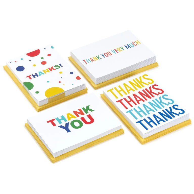 Hallmark Primary Colors Assorted Blank Thank-You Notes, Pack Of 48 1 Hallmark Primary Colors Assorted Blank Thank-You Notes, Pack Of 48
