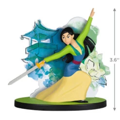 Hallmark Disney Mulan 25th Anniversary Heart Of A Warrior Ornament -Hallmark Princess Mulan With Sword Keepsake Ornament 1999QXD6679 03