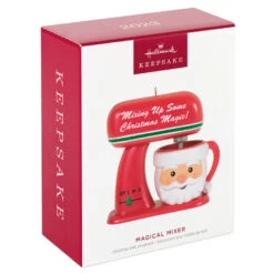 Hallmark Magical Mixer Ornament -Hallmark Red Stand Mixer With Santa Bowl Keepsake Ornament 1699QGO2909 04