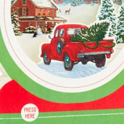 Hallmark Red Truck Snow Globe Musical 3D Pop-Up Christmas Card With Motion 13 Hallmark Red Truck Snow Globe Musical 3D Pop-Up Christmas Card With Motion -Hallmark Red Truck Snowglobe 3D PopUp Music Motion Christmas Card 1299XOD9992 05