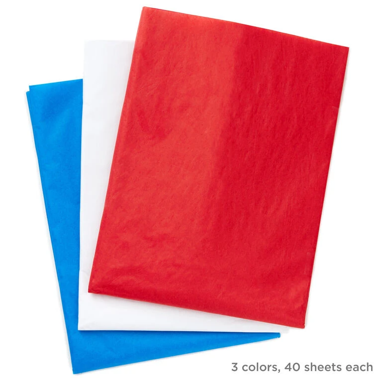 Hallmark Red/White/Blue 3-Pack Bulk Tissue Paper, 120 Sheets 4 Hallmark Red/White/Blue 3-Pack Bulk Tissue Paper, 120 Sheets - Image 4