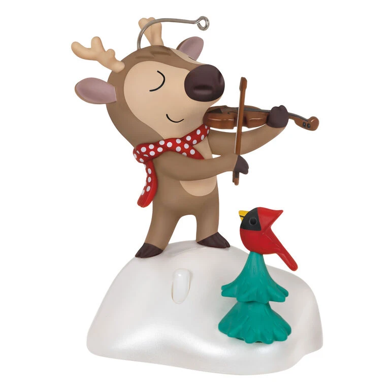 Hallmark Festive Fiddler Musical Ornament 1 Hallmark Festive Fiddler Musical Ornament