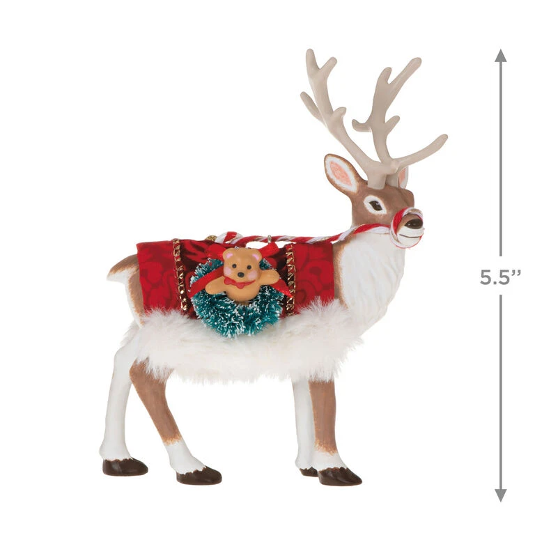 Hallmark Father Christmas's Reindeer Ornament 3 Hallmark Father Christmas's Reindeer Ornament - Image 3