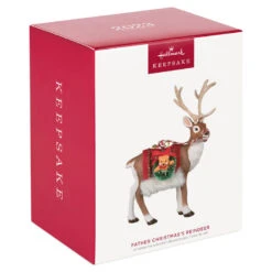 Hallmark Father Christmas's Reindeer Ornament 9 Hallmark Father Christmas's Reindeer Ornament -Hallmark Reindeer With Toy Sack Keepsake Ornament 2199QXE3287 04