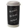 Hallmark Rejoice Repeat Ceramic Travel Mug, 12 Oz.