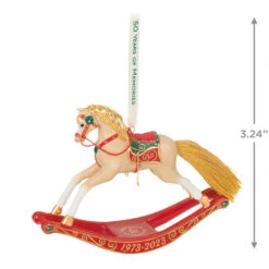 Hallmark 50 Years Of Memories Rocking Horse Special Edition Porcelain Ornament 8 Hallmark 50 Years Of Memories Rocking Horse Special Edition Porcelain Ornament -Hallmark Rocking Horse 50 Years Keepsake Ornament 2599QGO2507 03