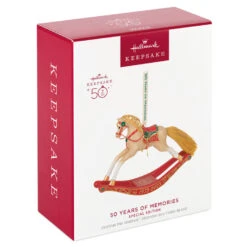 Hallmark 50 Years Of Memories Rocking Horse Special Edition Porcelain Ornament 9 Hallmark 50 Years Of Memories Rocking Horse Special Edition Porcelain Ornament -Hallmark Rocking Horse 50 Years Keepsake Ornament 2599QGO2507 04