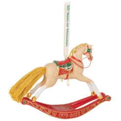 Hallmark 50 Years Of Memories Rocking Horse Special Edition Porcelain Ornament 11 Hallmark 50 Years Of Memories Rocking Horse Special Edition Porcelain Ornament -Hallmark Rocking Horse 50 Years Keepsake Ornament 2599QGO2507 06