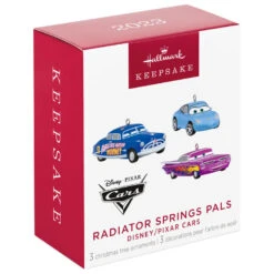 Hallmark Mini Disney/Pixar Cars Radiator Springs Pals Ornaments, Set Of 3 -Hallmark Sally Doc Hudson Ramone Cars Keepsake Ornaments 2999QXM9297 06