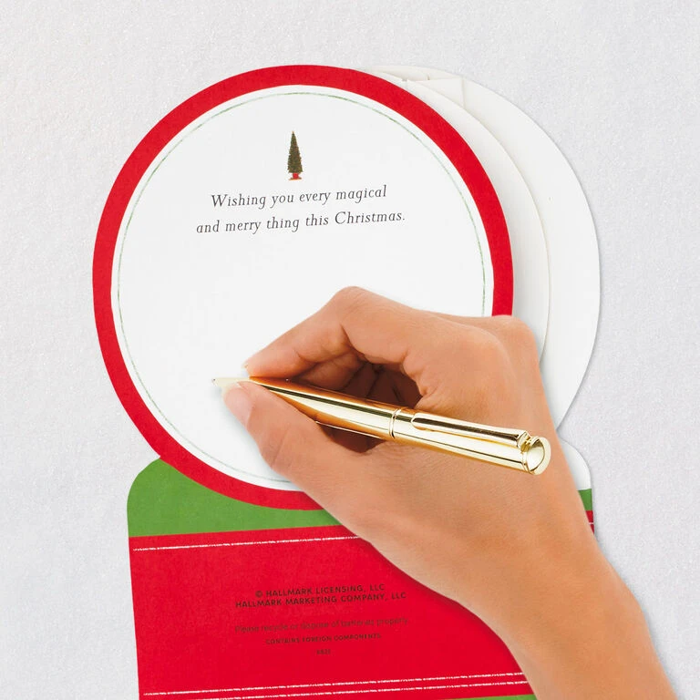 Hallmark Santa's Sleigh Snow Globe Musical 3D Pop-Up Christmas Card With Motion 7 Hallmark Santa's Sleigh Snow Globe Musical 3D Pop-Up Christmas Card With Motion - Image 7