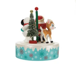 Hallmark Nostalgic Noel Ornament With Sound And Motion 11 Hallmark Nostalgic Noel Ornament With Sound And Motion -Hallmark Santa Snowman Reindeer Spinning Keepsake Ornament 4499QGO2769 06
