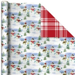 Hallmark Christmas Classics 3-Pack Reversible Wrapping Paper Assortment, 120 Sq. Ft. 11 Hallmark Christmas Classics 3-Pack Reversible Wrapping Paper Assortment, 120 Sq. Ft. -Hallmark Santa and Plaids Assorted Reversible Gift Wrap 5JXW1070 06