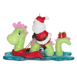 Hallmark Just Believe Ornament -Hallmark Santa on Loch Ness Monster Keepsake Ornament 2199QGO2859 06
