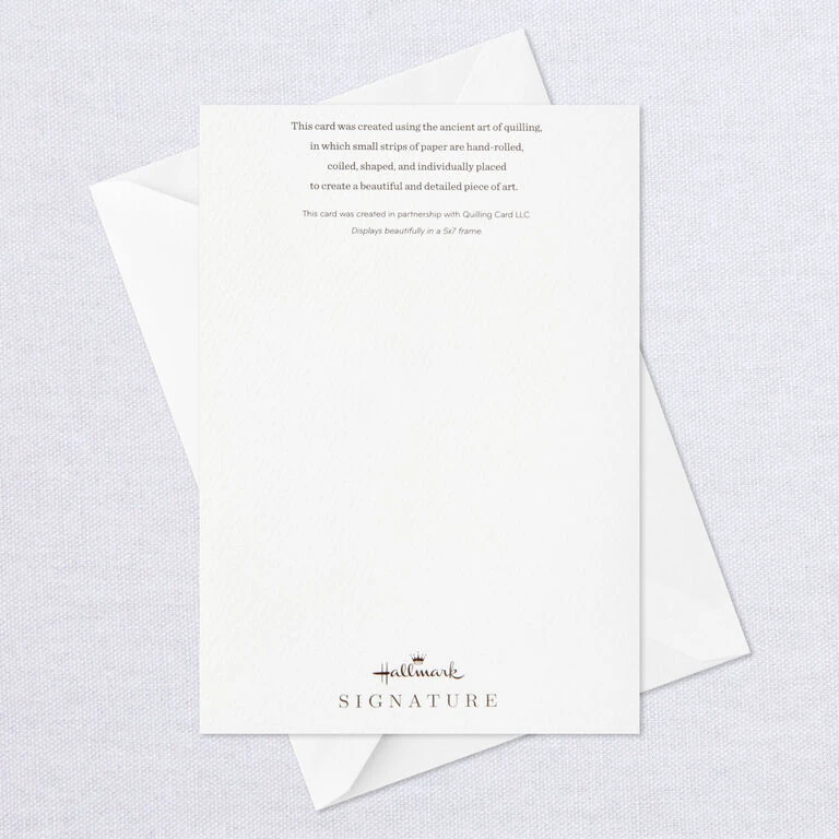 Hallmark Happily Ever After Quilled Paper Handmade Wedding Card 7 Hallmark Happily Ever After Quilled Paper Handmade Wedding Card - Image 7