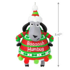 Hallmark Baaaaah Humbug! Ornament -Hallmark Sheep in Baaaaah Humbug Sweater Keepsake Ornament 1799QGO2849 03