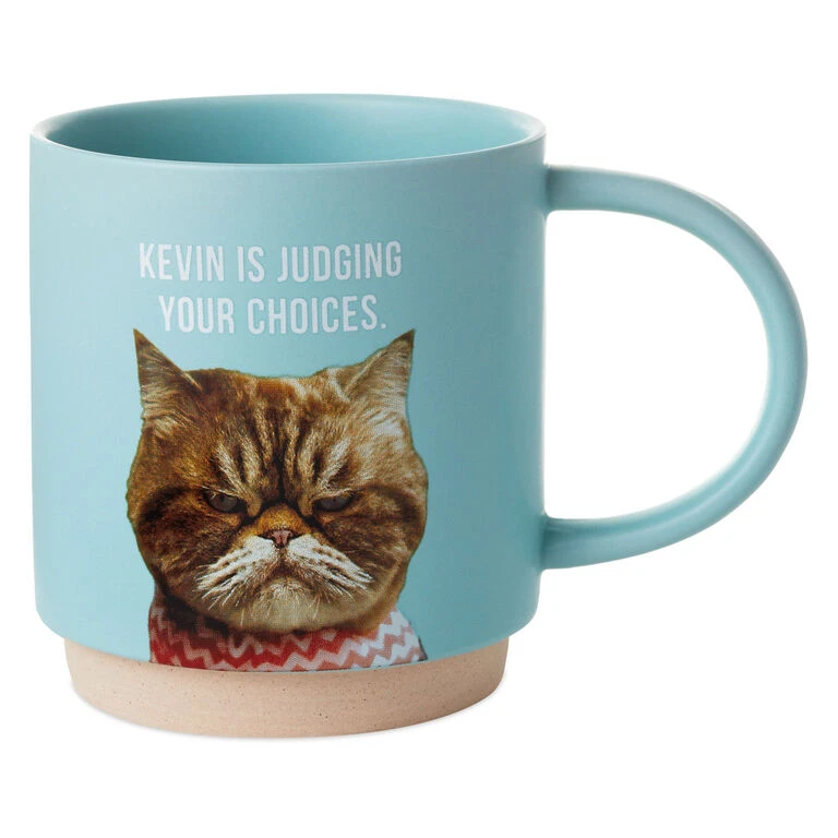 Hallmark Judgmental Cat Funny Mug, 16 Oz. 1 Hallmark Judgmental Cat Funny Mug, 16 Oz.