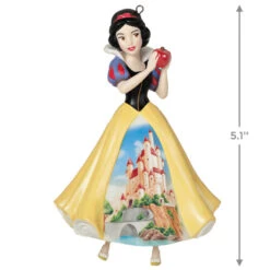 Hallmark Disney Princess Celebration Snow White Porcelain Ornament 8 Hallmark Disney Princess Celebration Snow White Porcelain Ornament -Hallmark Snow White With Castle Dress Keepsake Ornament 2999QXR8189 03