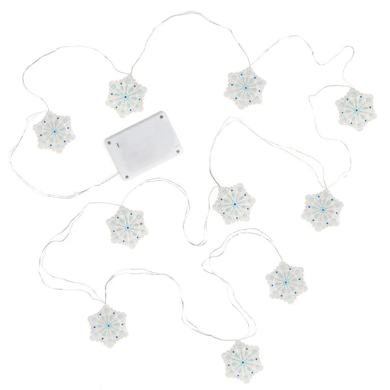 Hallmark Snowflake 10-Light Christmas String Lights, 10' 6 Hallmark Snowflake 10-Light Christmas String Lights, 10' - Image 6