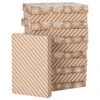 Hallmark Snowflakes And Stripes 12-Pack Designed Brown Shirt Boxes