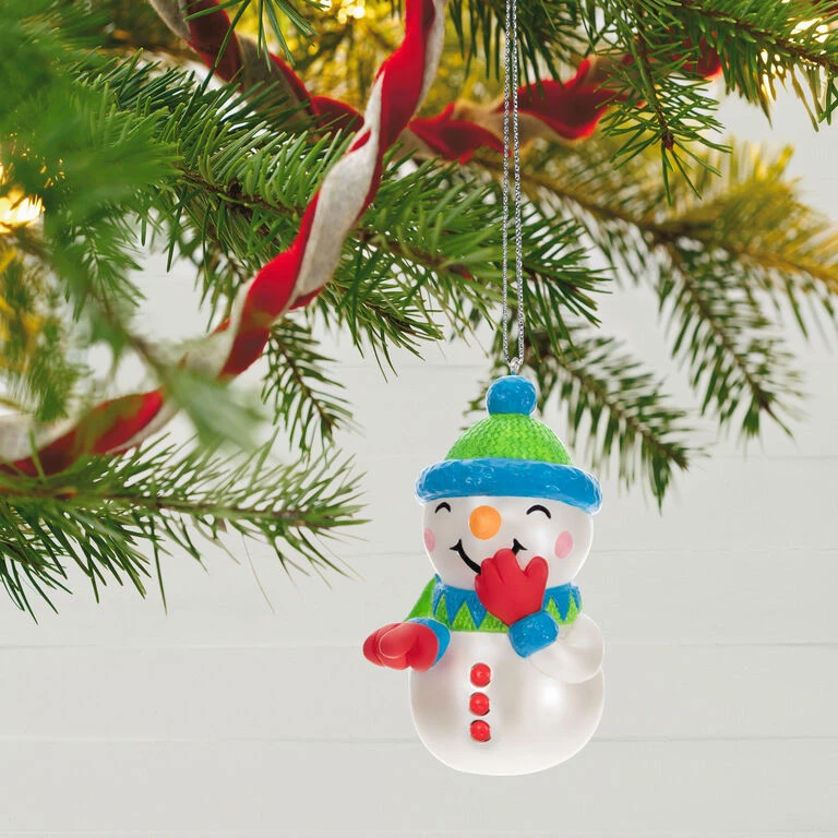 Hallmark Pull My Finger Snowman Ornament With Sound 2 Hallmark Pull My Finger Snowman Ornament With Sound - Image 2