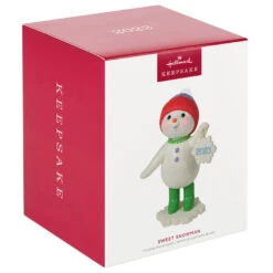 Hallmark Sweet Snowman 2023 Ornament 9 Hallmark Sweet Snowman 2023 Ornament -Hallmark Snowman With Snowflake Ornament Keepsake Ornament 3999QGO2777 04