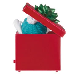 Hallmark Smiles Across The Miles 2023 Recordable Sound Ornament -Hallmark Snowman in Red Present Keepsake Ornament 2499QGO2619 06