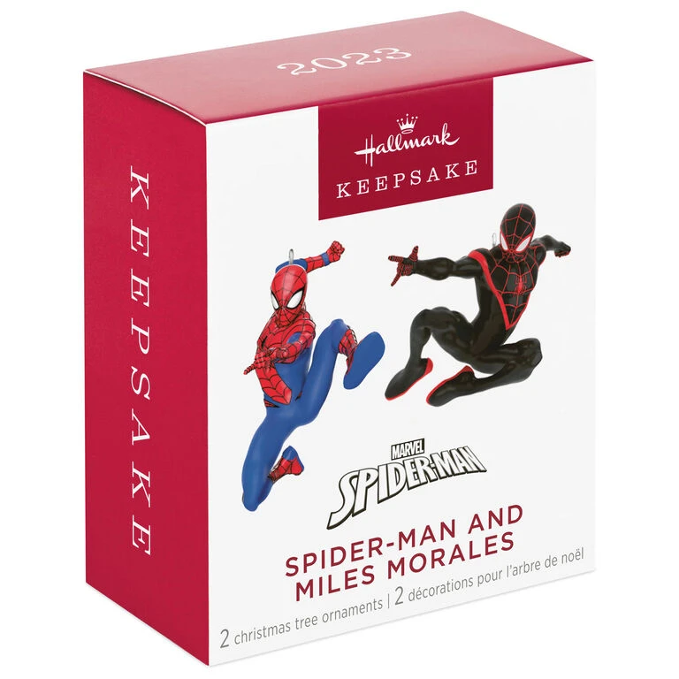 Hallmark Mini Marvel Spider-Man And Miles Morales Ornaments, Set Of 2 6 Hallmark Mini Marvel Spider-Man And Miles Morales Ornaments, Set Of 2 - Image 6
