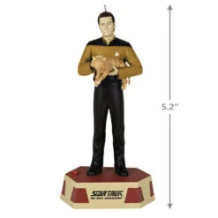 Hallmark Star Trek™: The Next Generation Data's Ode To Spot Ornament With Sound 8 Hallmark Star Trek™: The Next Generation Data's Ode To Spot Ornament With Sound -Hallmark Star Trek Data With Cat Keepsake Ornament 2299QXI7029 03