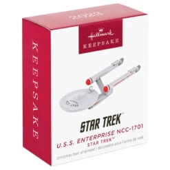Hallmark Mini Star Trek™ U.S.S. Enterprise NCC-1701 Ornament, 0.035" -Hallmark Star Trek USS Enterprise Keepsake Ornament 1099QXM9327 04